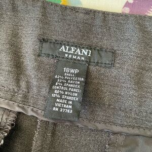 Alfani Women's Charcoal Trousers 18W Petite